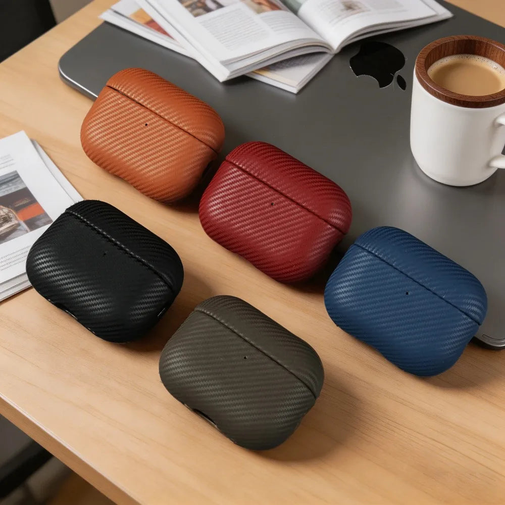 Genuine Leather Case For AirPods 5 Cases Handmade Wireless Bluetooth Earphone Protective Sleeve For AirPods 4 Pro 3 Pro 2