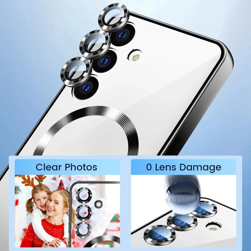 Plating Magsafe Magnetic Case For Samsung Galaxy S26 S25 FE S24 S23 Ultra A56 A36 A26 A55 A54 A17 A07 A16 A35 A15 A14 A05 Cover