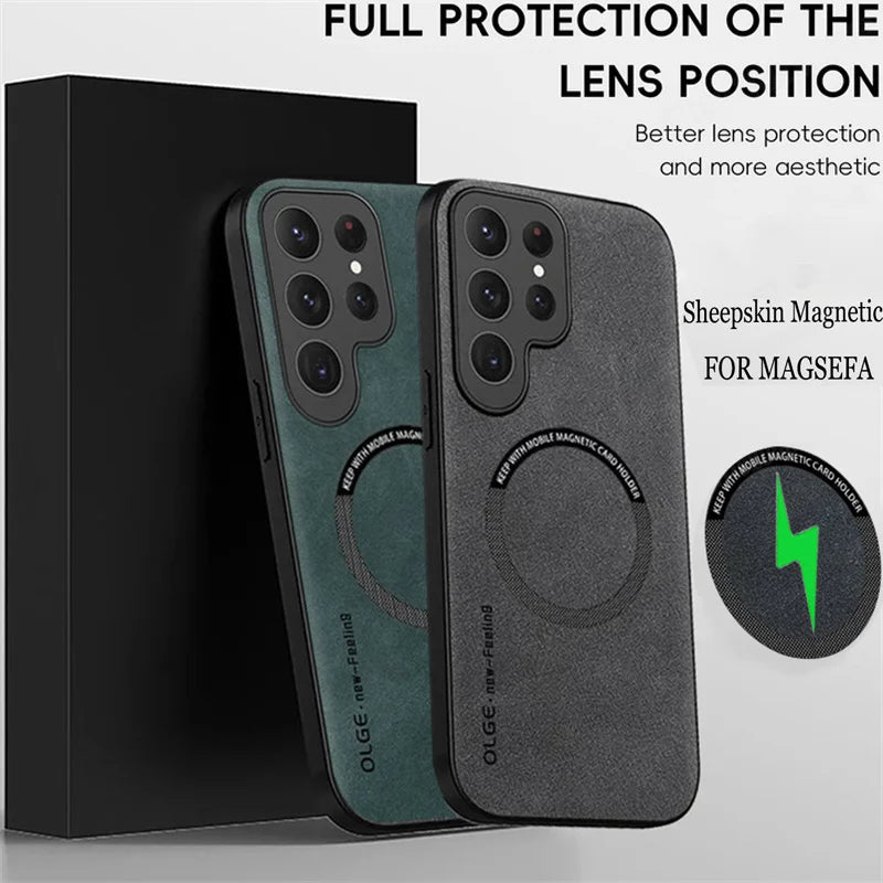 Magnetic Case for Samsung Galaxy S26 S25 S24 S23 S21 S20 Ultra Plus for Magsafe Cases for Samsung S25 EDGE S24 S23 S21 FE Cover