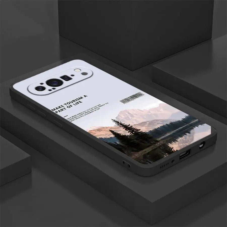 Mountain Peaks Landscape Funda Phone Cover Case for Google Pixel 10A 6a 8a 9a 10 9 Pro XL 7a 6 7 8 Pro
