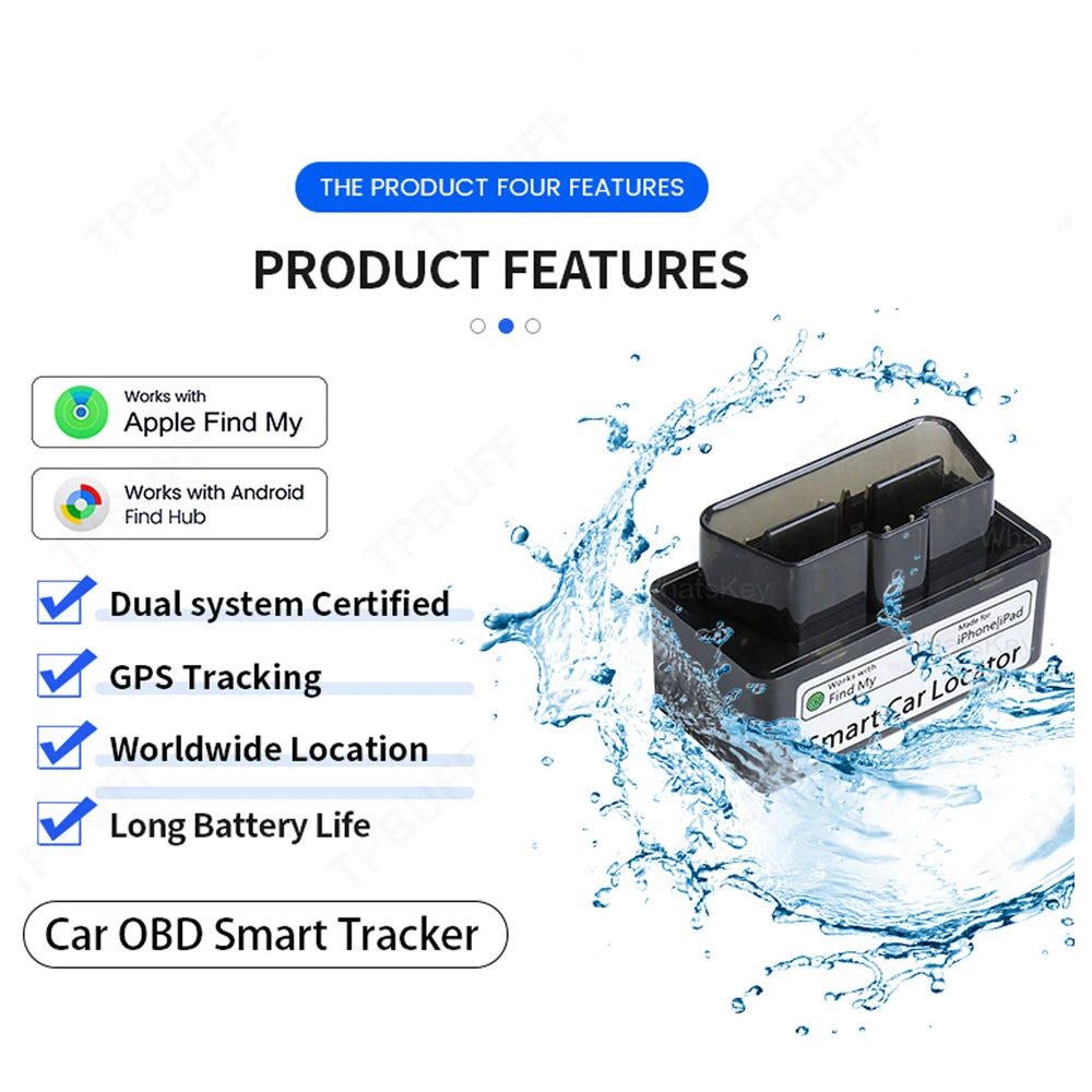 IOS & Android System Gps Tracker Car OBD Google Find My APP GPS Locator Vehicle Anti-lost Tracking Device Free App Mini GPS  Mon