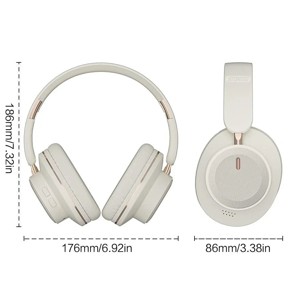 Bluetooth Headphones Wireless Headset Over Ear Foldable Portable Fashion Aesthetic Design With 24H Long Battery Life Premium Hi-Fi Stereo Sound All Day Comfortable Fit For Photography Props Travel Sports Gym Workout Gaming Sc