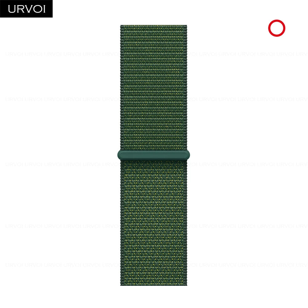 URVOI Sport Loop for Apple Watch Ultra 4 3 2 Series 12 11 10 9 SE3 Nylon Strap for iWatch Sport Band Hook&Loop Fastener 46 49mm