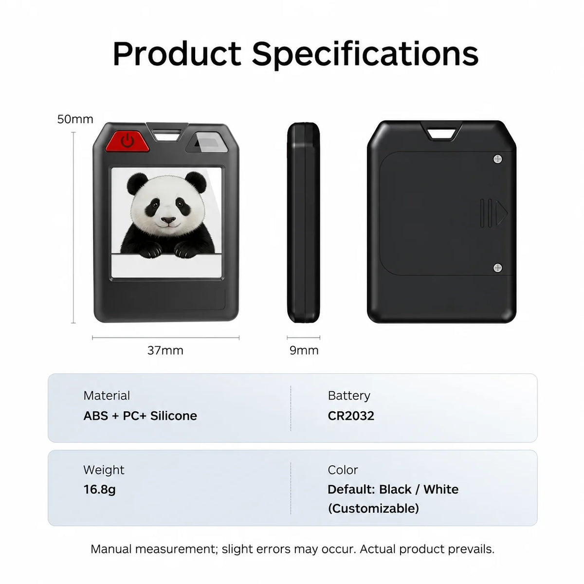 Original Color E-Ink Smart Keychain DIY Support Find My Find Hub Display Anti-Lost Locator Tracker