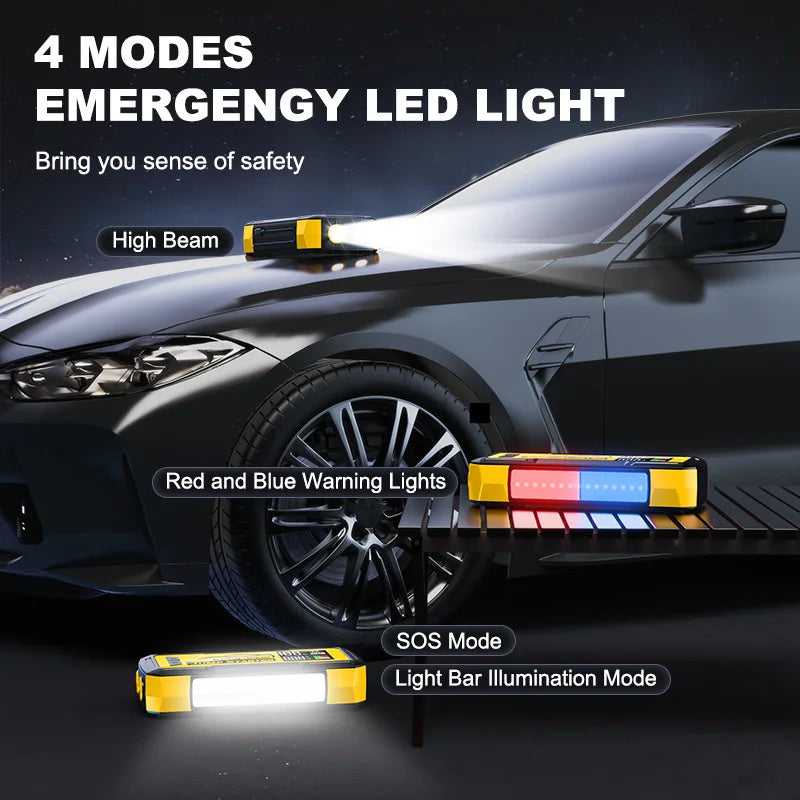 32000mAh 100W Car Emergency Battery Starter Jump Portable Power Bank Multi Function 8000A Ultra-Large Capacity Starting Device