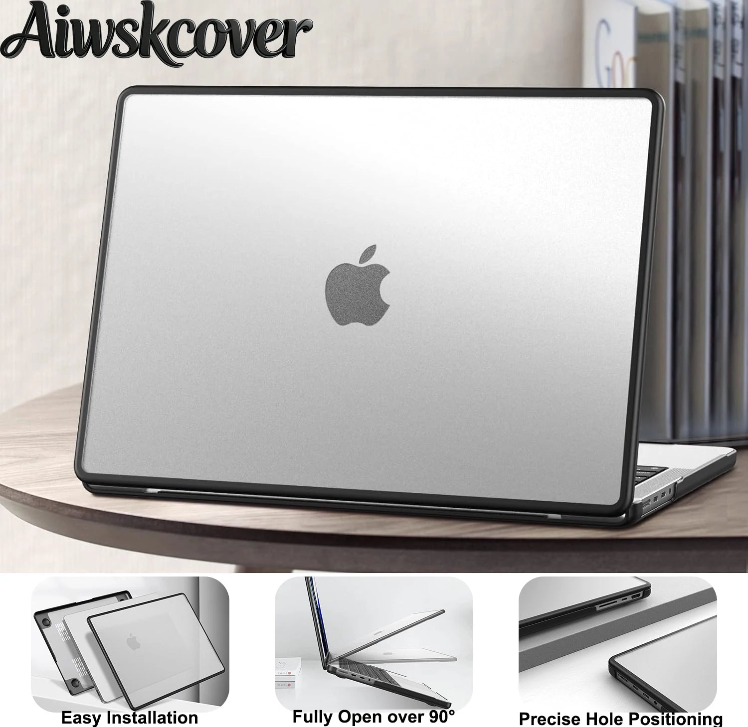 Anti-Cracking Hard Shell Case For MacBook Pro 14/16-inch M5 2026 2025-2021 Release M4 M3 M2 M1 Pro/Max Chip, For Air 13.6/15''