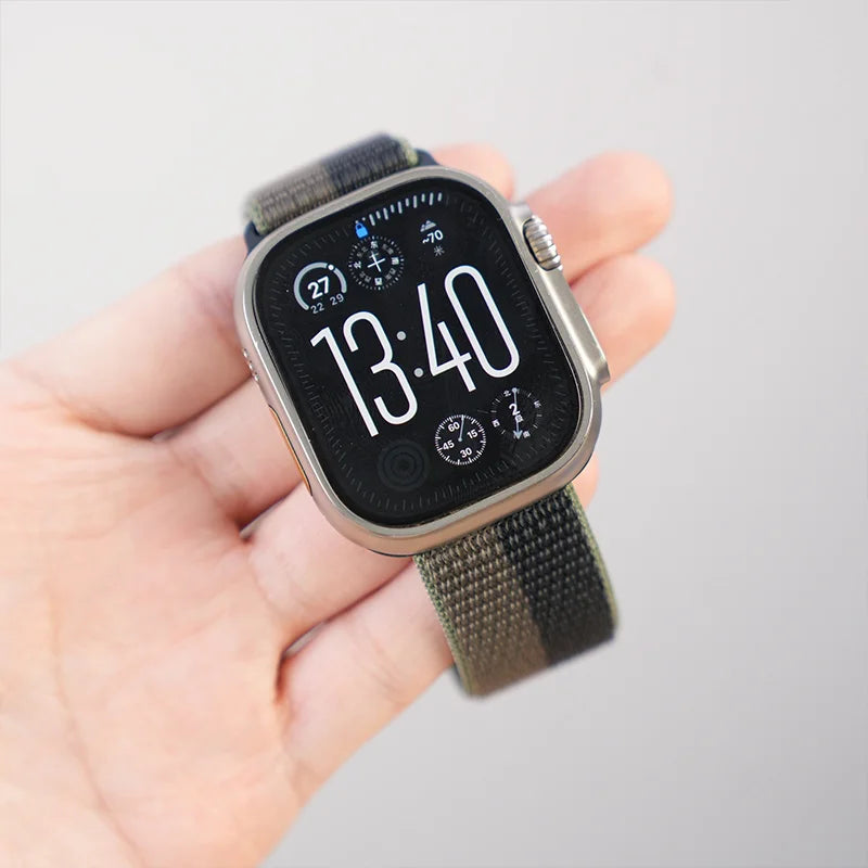 Nylon Loop Strap for Apple Watch Band 46mm 40 44 45mm 41mm  Breathable Bracelet for IWatch Series 11 10 9 8 7 Ultra3 2 49mm band