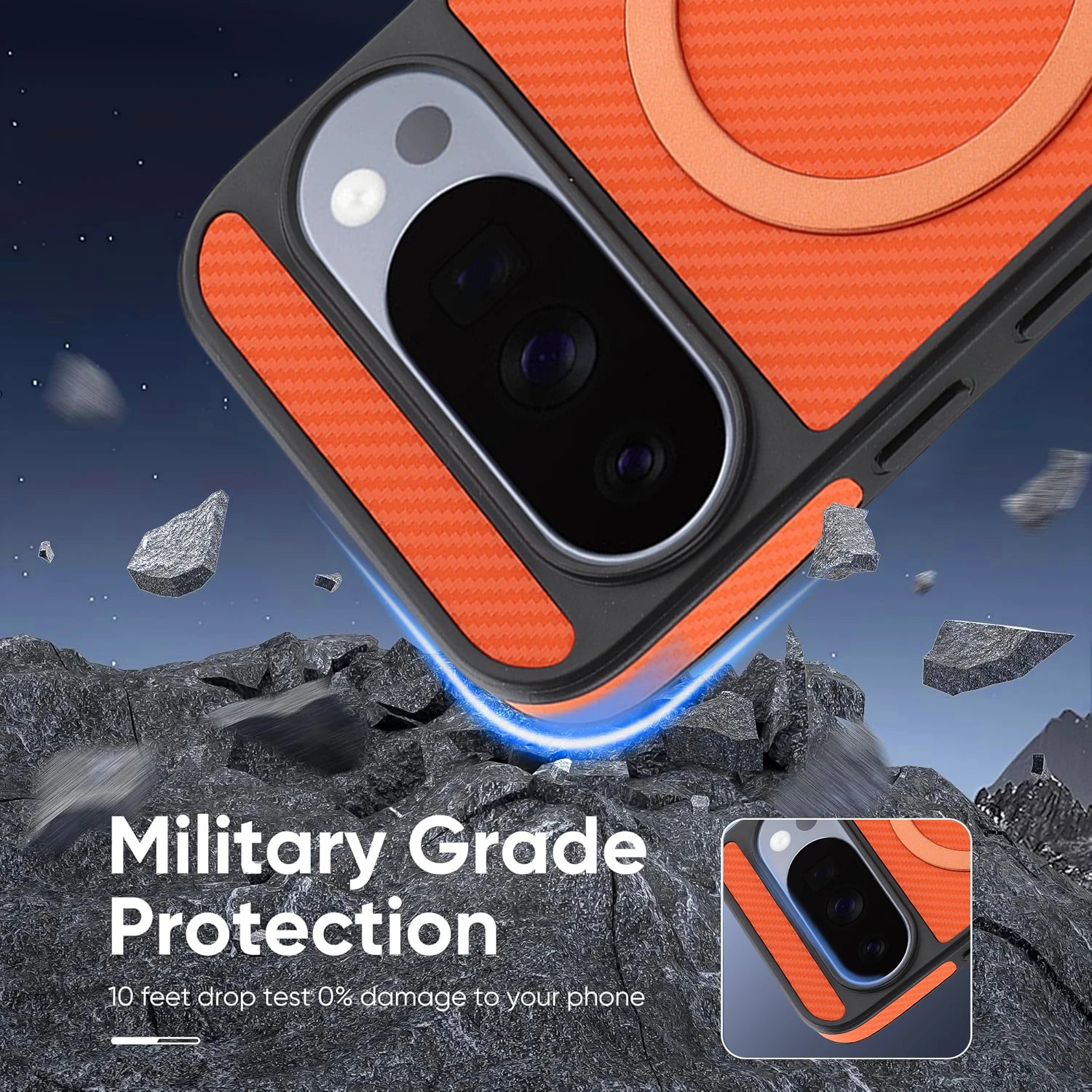 Luxury Carbon Fiber Magnetic Leather Phone Case For Google Pixel 10 Pro Xl 9A 9 Wireless Charging Shockproof Slim Cover
