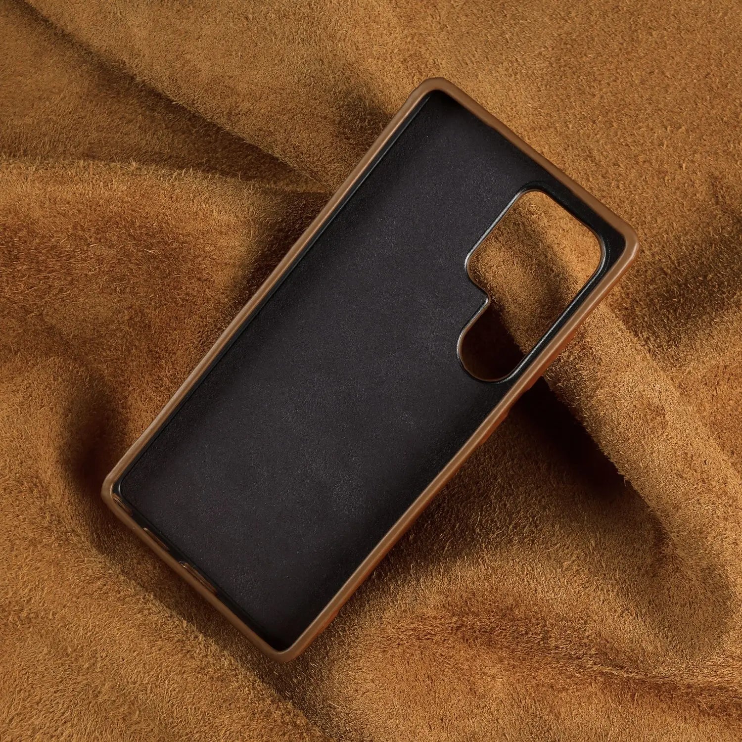 Full Wrapped Magnetic Genuine Leather Phone Case For Samsung Galaxy S25 Edge Cases S24 S23 S22 S21 S26 Wireless Charging Cover