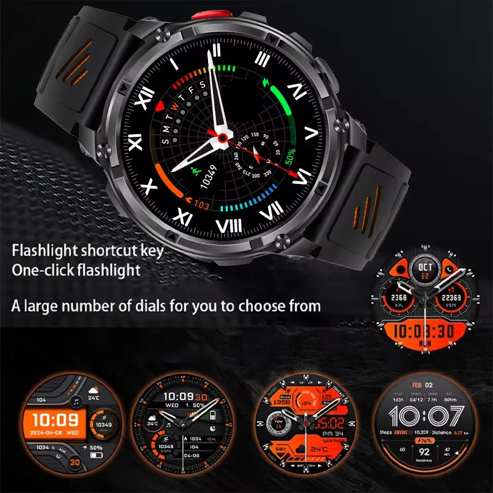 2026 New T-Rex3 Pro GPS Sports 1100mAh Smartwatch Men 120-Day Standby Clock Rugged Outdoor Sport 10ATM Waterproof Call Watches