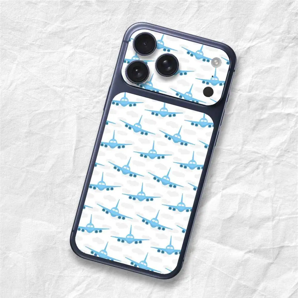 Airplane Pattern Sticker Film Wrap Decal Sticker for iPhone 17 Pro Max