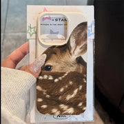 Cute Fawn Deer Protective Phone Case for iPhone 17-11 Series Pro Max & Plus – Stylish & Durable