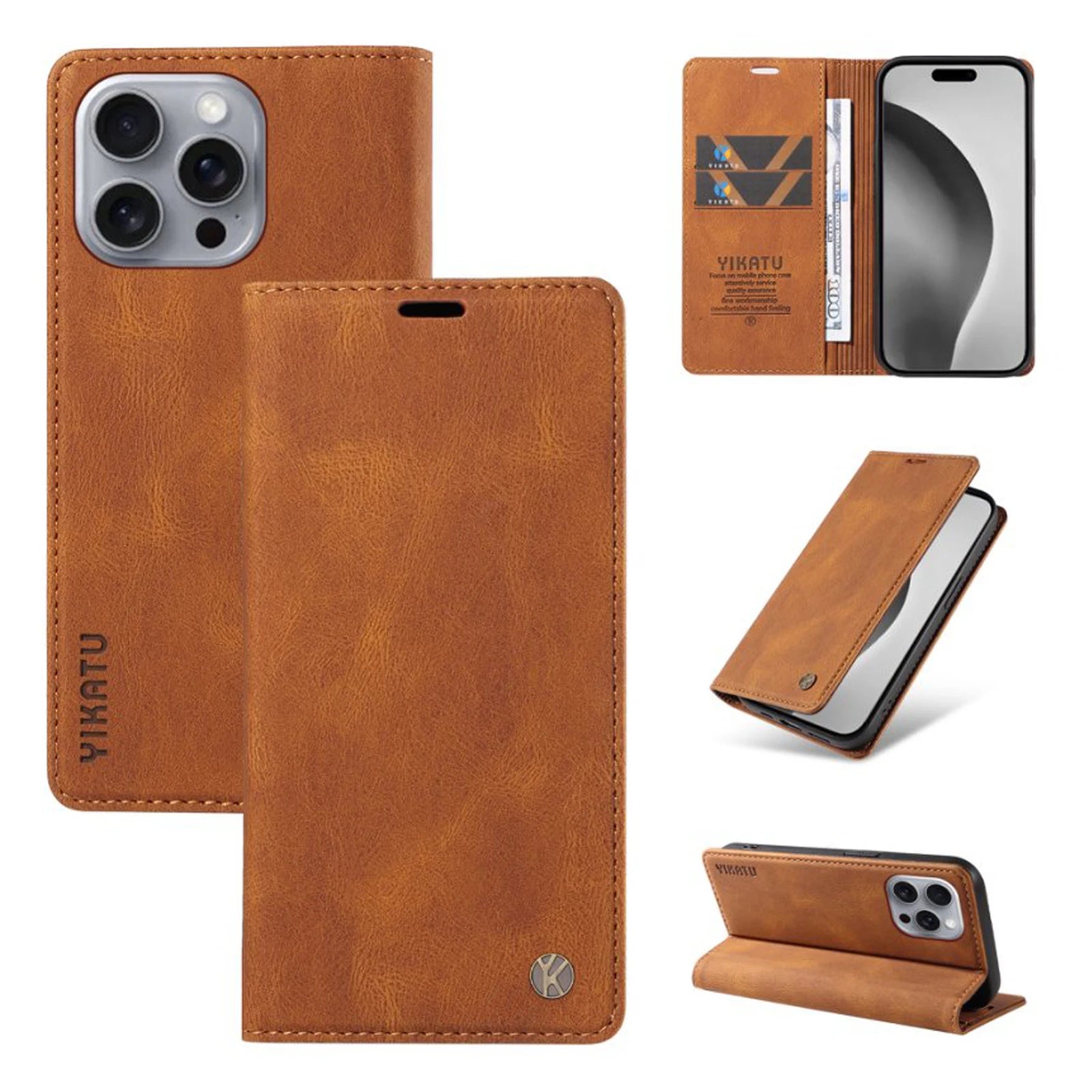 Wallet Magnetic Card Slot Cover Flip Leather Case For iPhone 16E 16 15 Pro Max 14 Plus 13 Mini 12 11 X XS XR SE2 SE3 8 7 6 2022