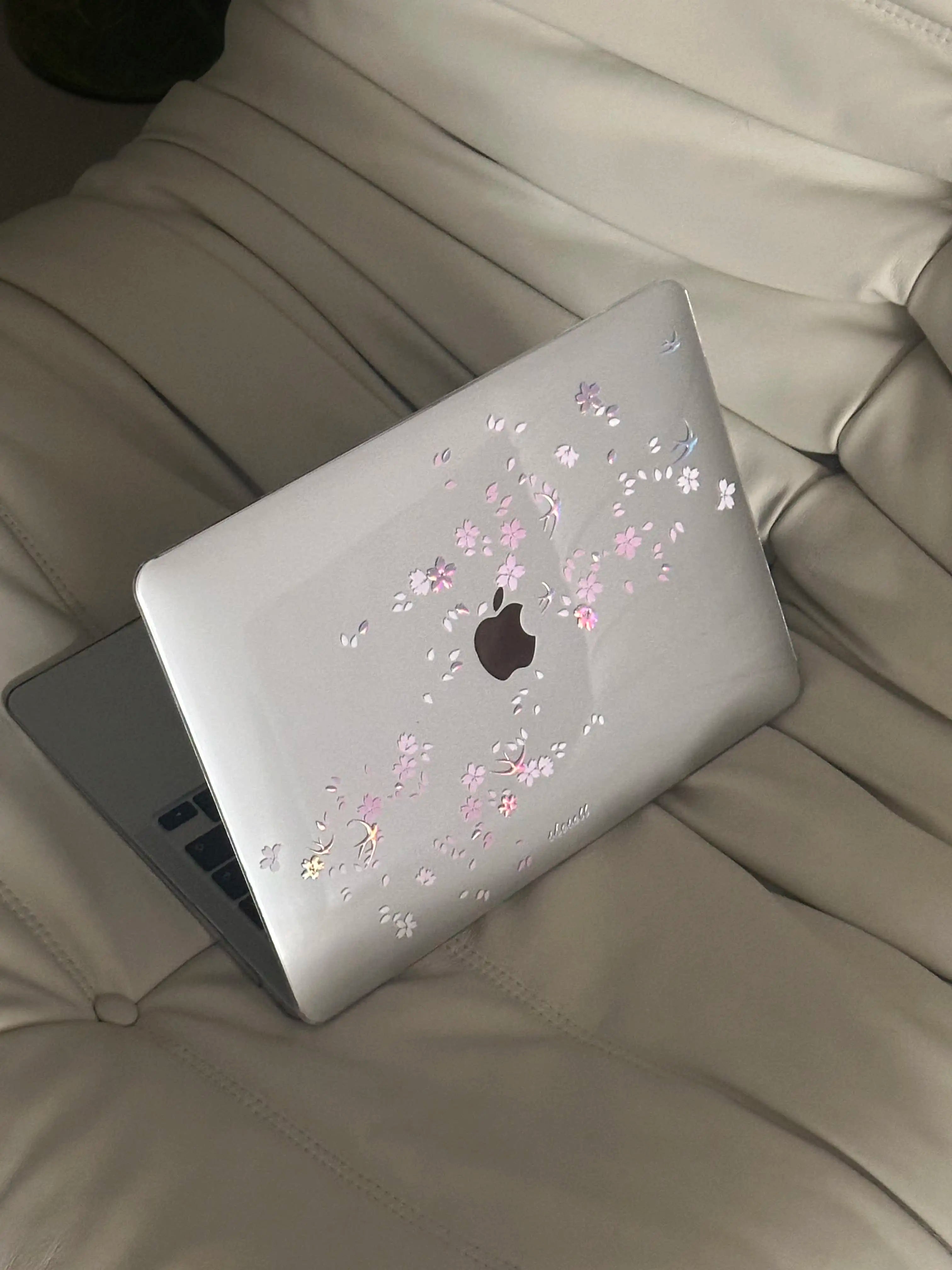 Cherry Blossom Crystal Laptop Case For Macbook Neo 2026 A3404 Air 13 15 M4 M5 A3449 A3448 Touch Bar ID Pro 14 A3426 16 in Cover