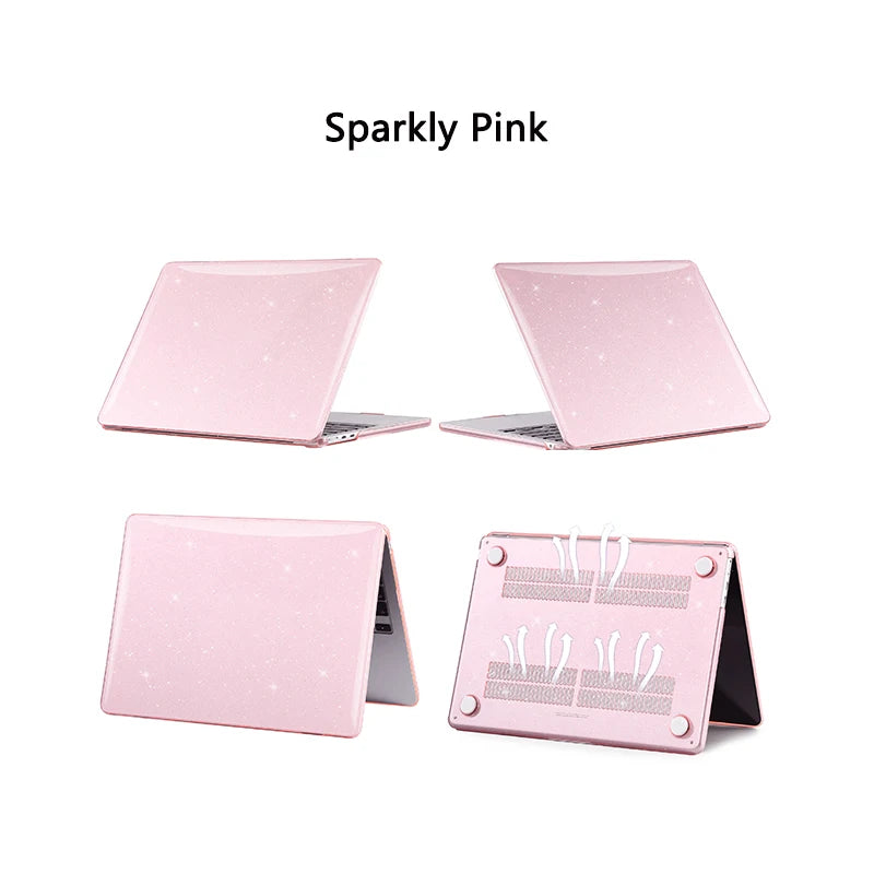 EooCoo Case for MacBook Air 13 inch M4 2025 2024-2022 Release M3 M2 A3240 A3113 A2681 for Mac Air 13.6 inch Glitter Hard Shell