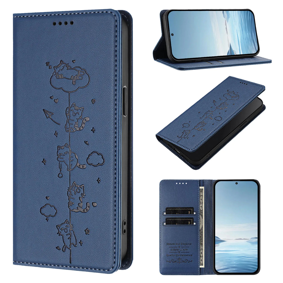 Leather for Motorola Moto G Stylus 2025 2024 2023 2022 2021 Moto G Play 2026 2025 2024 2023 Wallet Flip Case Phone Cover