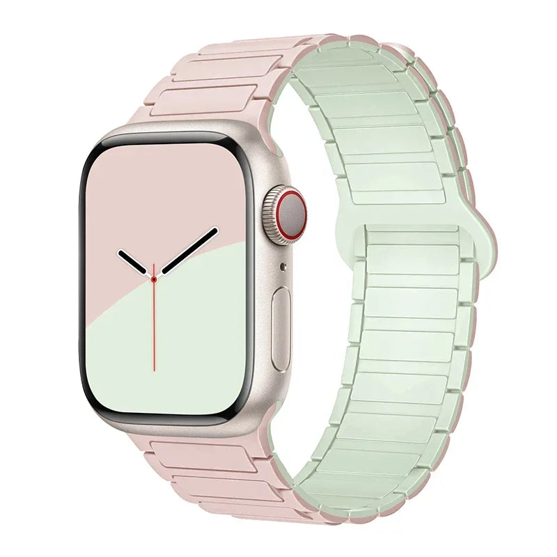 Hot Magnetic Loop For Apple Watch Bands 44 40 49 45 41 38mm Silicone Bracelet iWatch Series 11 10 9 8 7 6 5 4 3 Se Ultra 3/2 Str