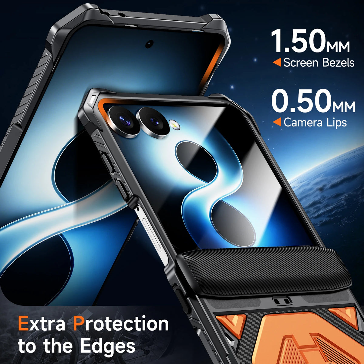 Case For Samsung Galaxy Z Flip 8 Z Flip 7 Magnetic Stand Hinge Protection Military-Grade Protection Rugged Shockproof Phone Case