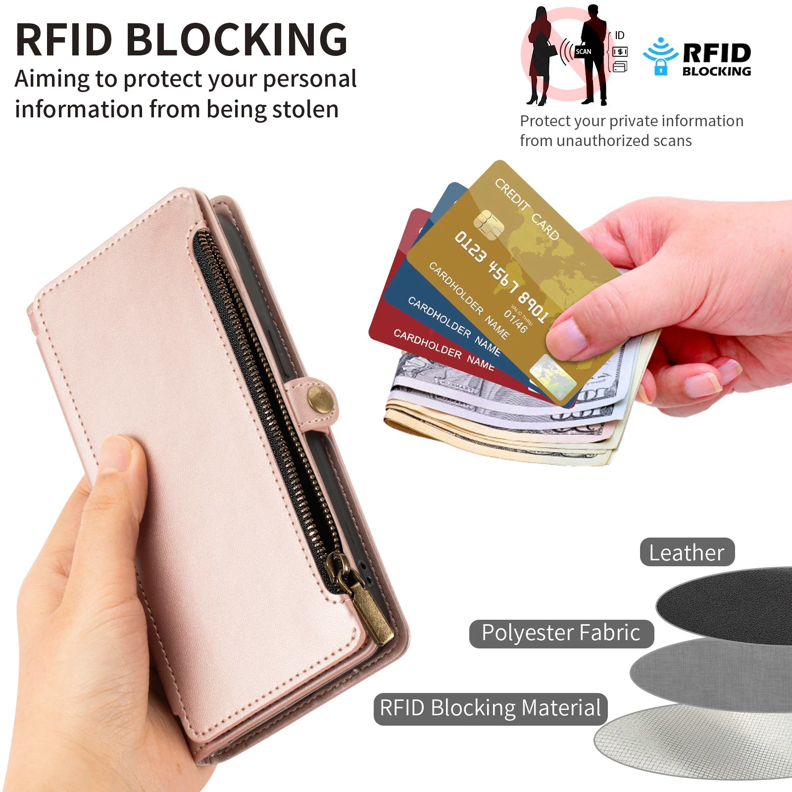 For Galaxy Galaxy S25 Ultra S24/S23/S22/S21/S20/S10/S9 Mobile Phone Case Flip Wallet Style with Multiple Card Slots for Coins and Cards Faux Leather Phone Protective Cover