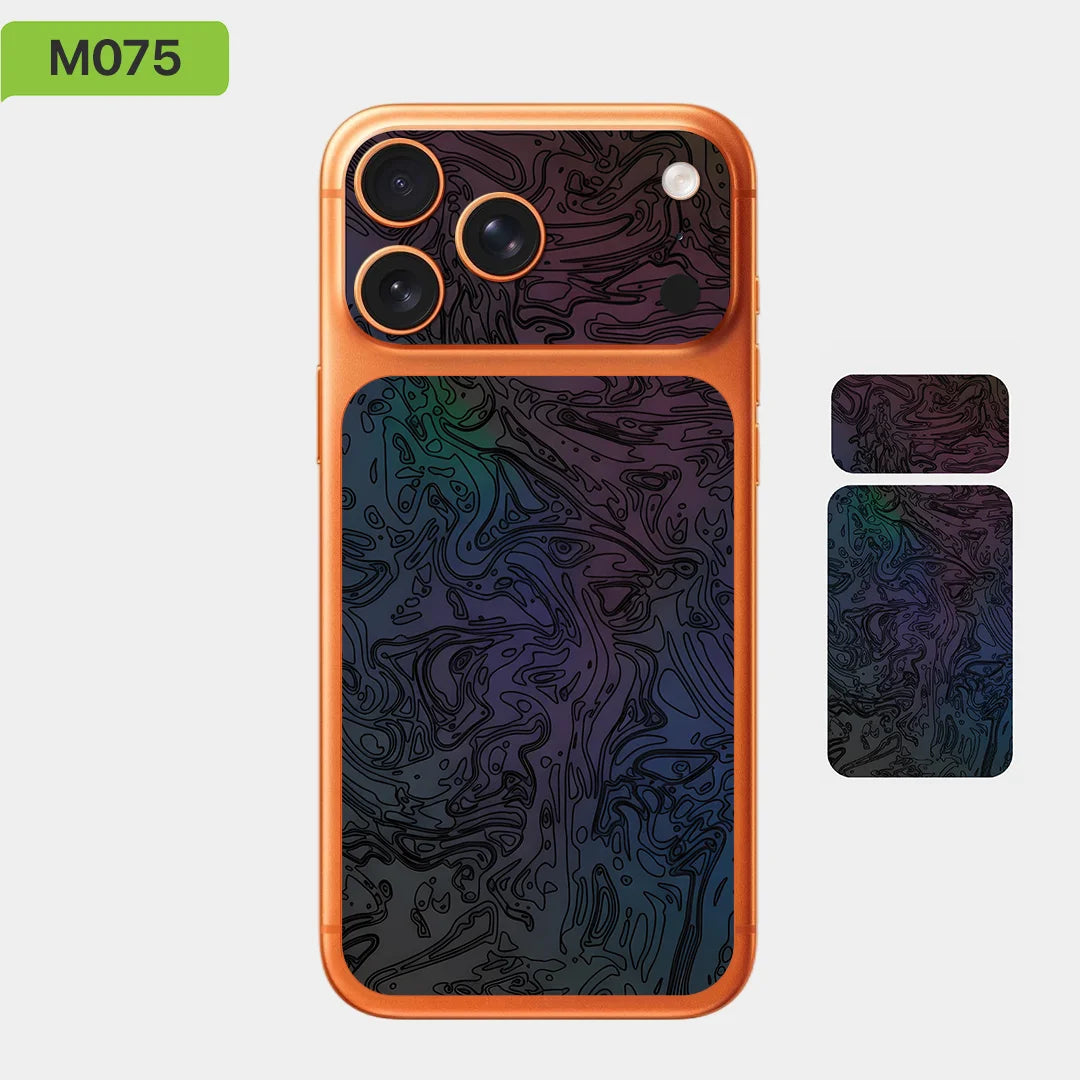 For Apple iPhone 17 Pro 17 Pro Max Full Back Cover Decal Wrap Skin Colorful Rear Protective Sticker Film