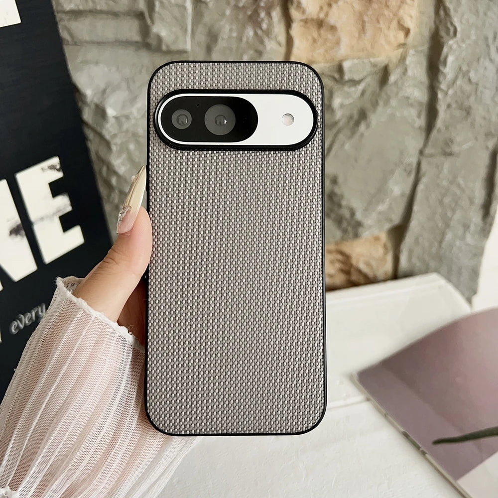 Ultra thin Pixel 10 9 Pro 9A Case Woven Nylon Pattern 6A 7A 8A 9A Cases for Google Pixel 9 8 7 6 10 Pro XL 10proXL Slim Cover
