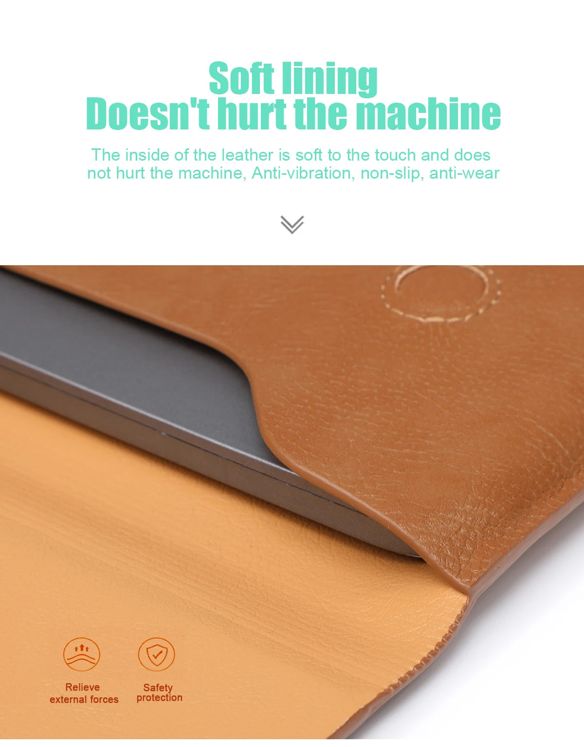Computer Sleeve Case for ( MacBook Mac Book iPad ) Air M1 M2 13 14 15 6 16 Pro 12 9 11 Inch Cover Bag Pouch Briefcase Leather