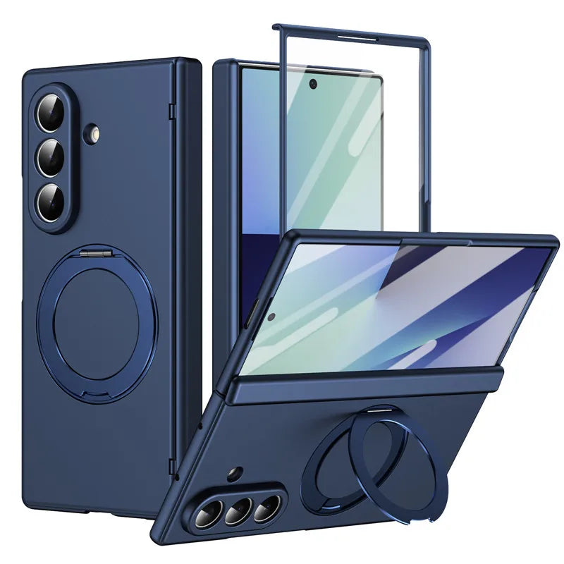 For Samsung Galaxy Z Fold 8 Ultra 5G Case Magnetic Holder Ring For Magsafe Cover For ZFold 8 Fold8 Ultra Hinge Protection Case