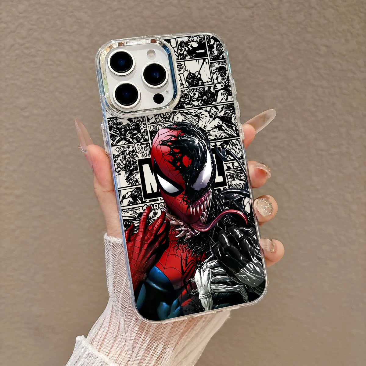 Anime Spiders-Man Phone Case For iPhone 17e 17 16e 16 15 14 13 12 11 mini Pro Max X XR XSMAX 8 Air Plus Transparent Soft Cover