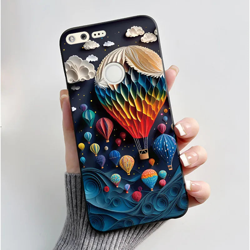For Google Pixel 1 Case Aesthetic Cute Cat Shockproof Silicone TPU Soft Back Cover for Google Pixel 1 Pixel1 XL Phone Case Coque