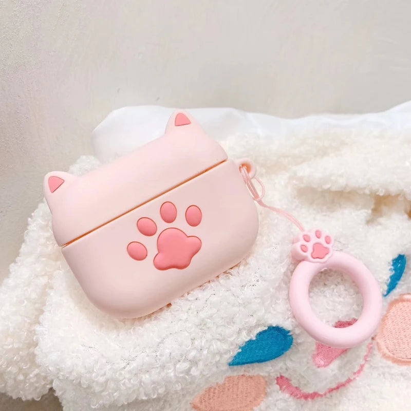 Cute Polka Dots Bow Silicone Case For Apple AirPods 2 3 4 Pro 2 Pro3 Earphone Charging Headphones Case Airpods Protect Cover