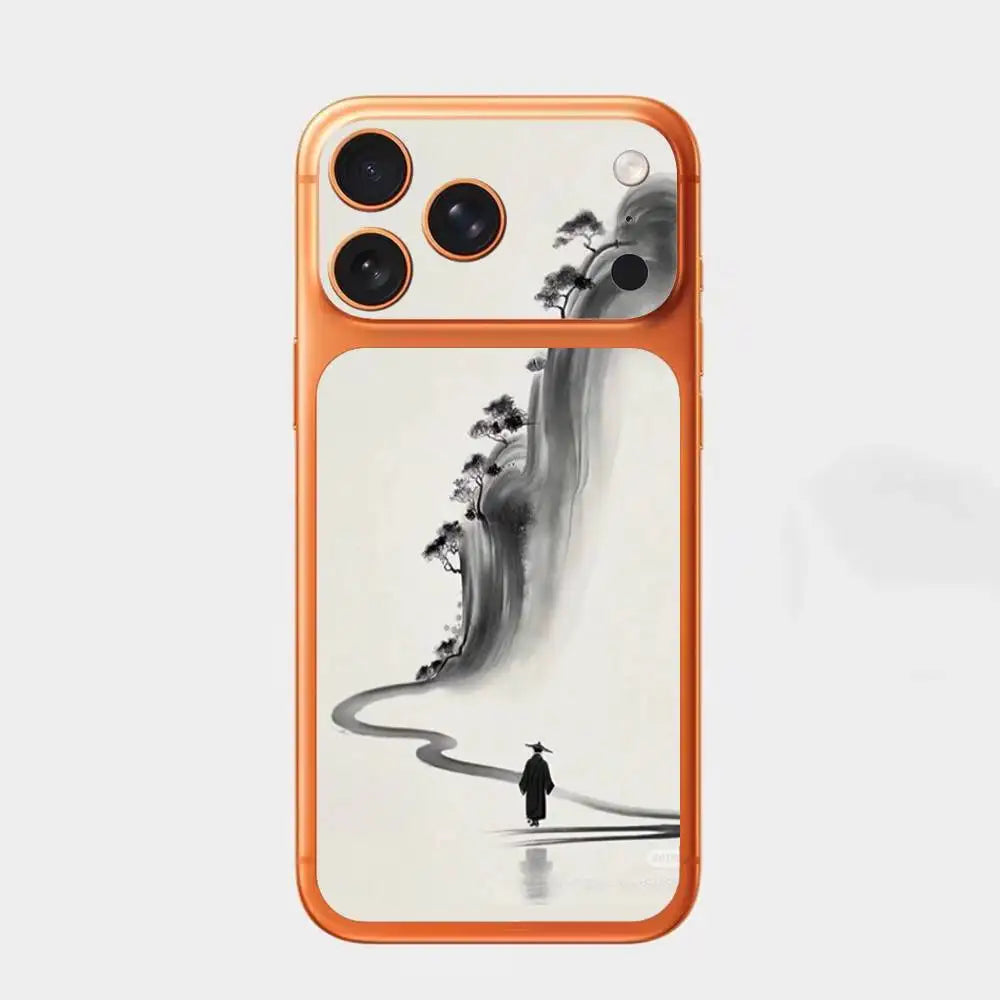 By The Mountainside   For iPhone 17pro,17pro max Carmere and Back Cover Decal Wrap Skin Colorful Rear Protective Sticker Film