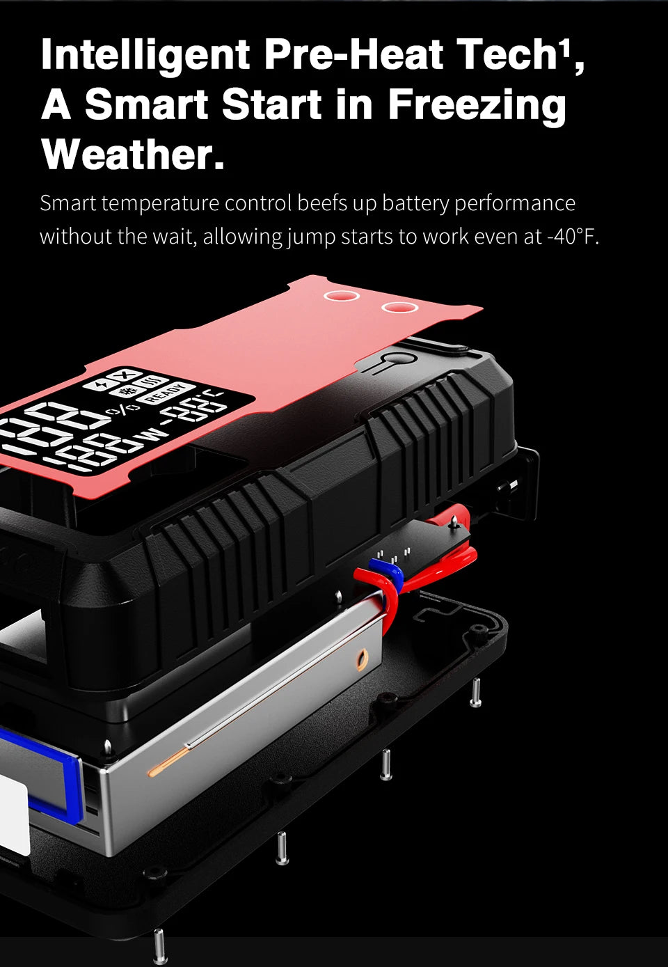 GOOLOO 12V Car Jump Starter 4000A Car Battery Starter 20000mAh Portable Power Bank Booster Auto Starting Device Emergency Start