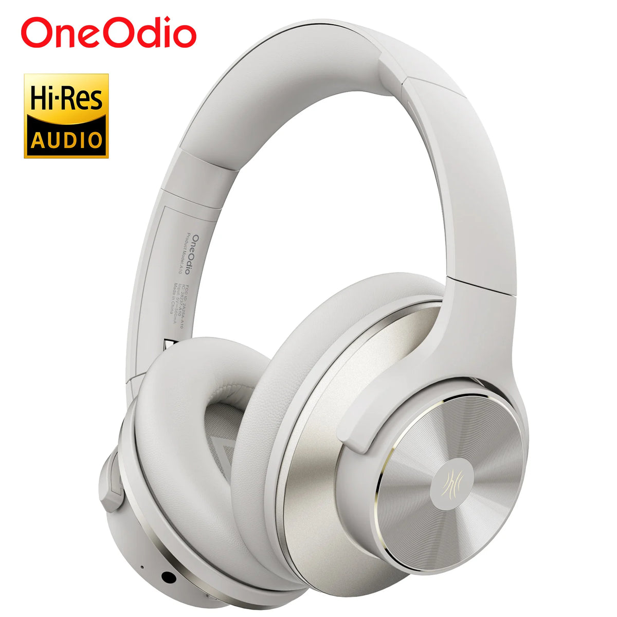 Oneodio A10 ANC Wireless Bluetooth Headphones Hi-Res Audio Over Ear Headset 35dB Hybrid Active Noise Cancelling Headphones 50H
