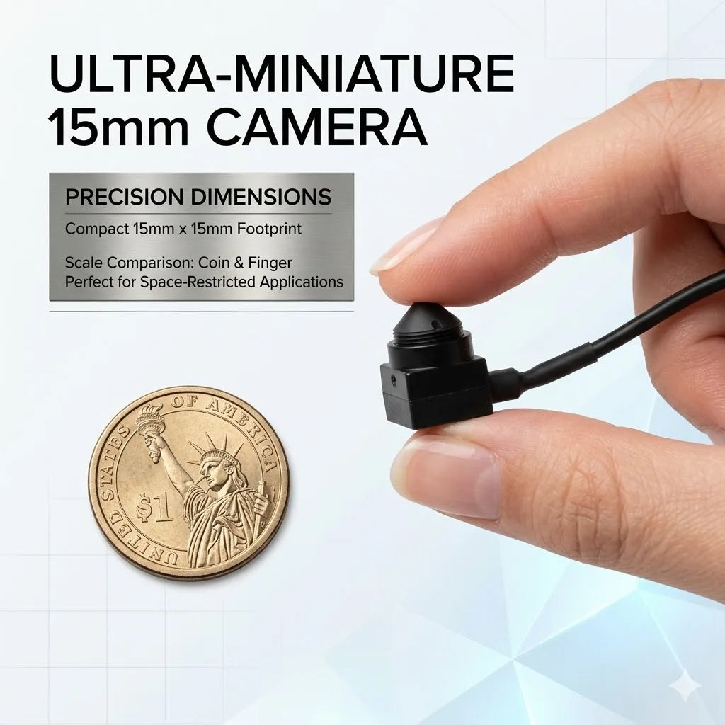 1080P Mini Webcam for Video Call TV, 3.7mm 90° & 2.8mm 120° Lens, USB Type-C Plug Play PC Camera with Mic, 2M Cable Android iOS