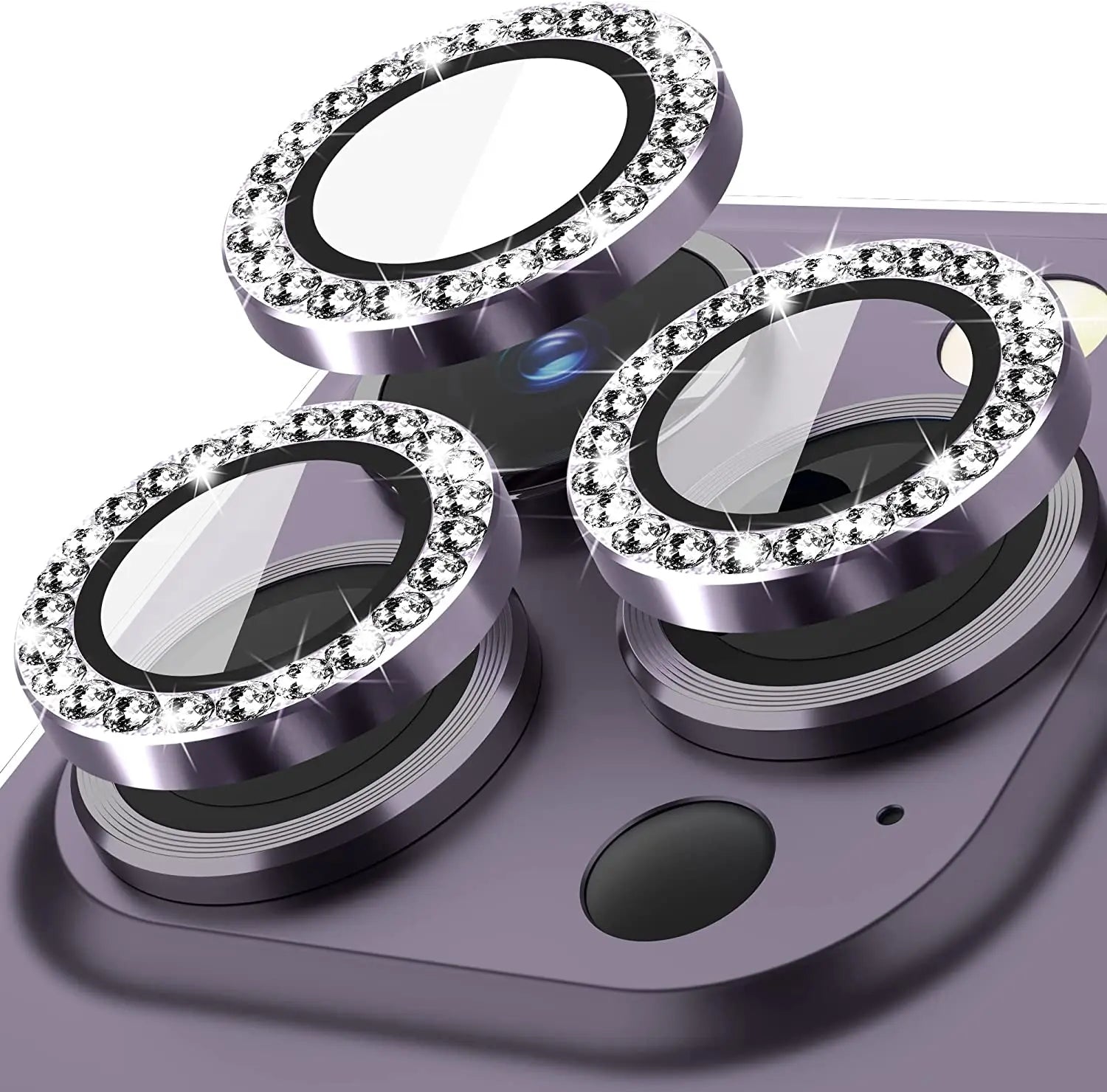 Glitter Diamond Camera Lens Protector Cover for iPhone 17 Air 16 E 16E 16Pro 15 14 Pro Max Plus 13 12 Mini 11 14Pro 13Pro