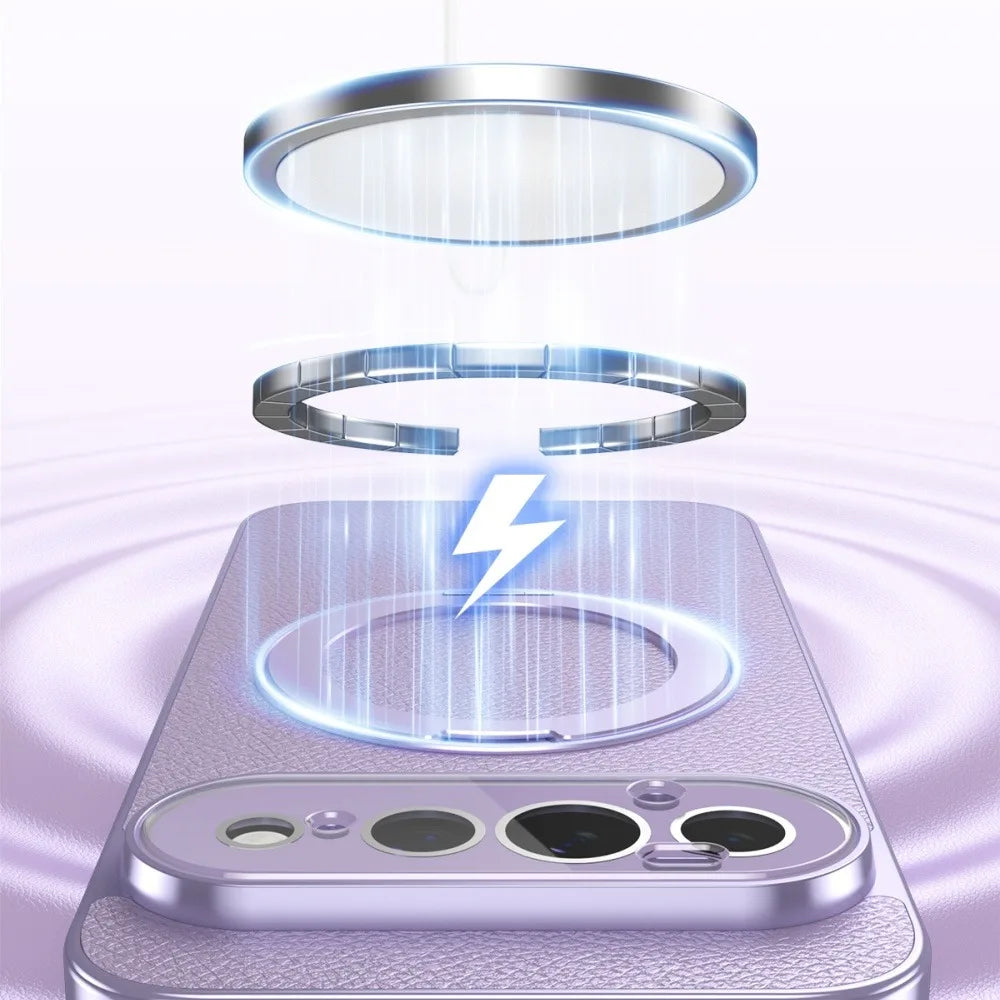 Luxury 360° Rotating Bracket Magnetic Case for Google Pixel 11 10 9 Pro XL 10A 9A 8A for Magsafe Full Lens Protection Back Cover