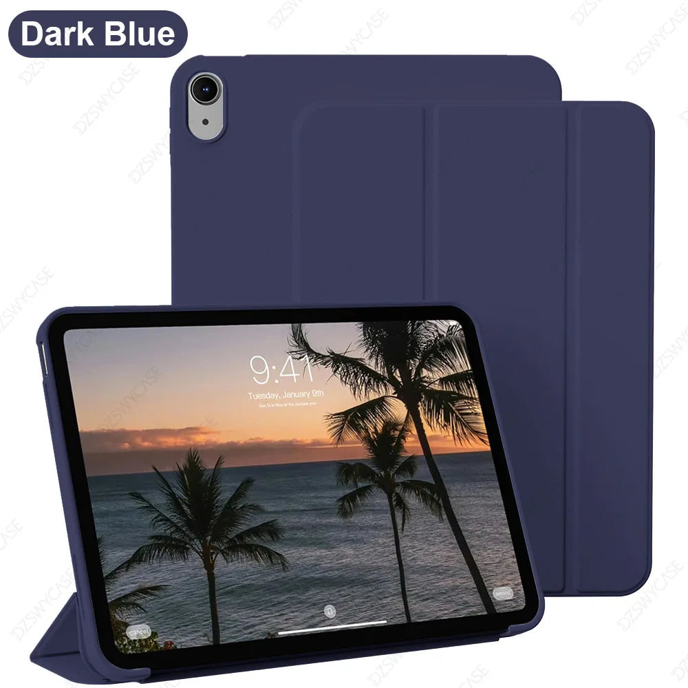 Case for iPad 11th (A16) 11 Inch 2025/10th Gen 10.9 Inch 2022, Support Auto Wake/Sleep, Trifold Stand Cover, with Soft TPU Back