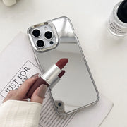 Luxury Plating Make Up Mirror Phone Case For iPhone 17 16 15 14 13 12 11 Pro Max XR X XS Hard Acrylic Shockproof Bumber Cover