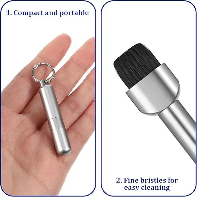 2 in 1 SIM Card Tray Removal Tool Mobile Phone Speaker Charging Port Cleaning for iPhone Samsung Xiaomi Earphones Clean Brush