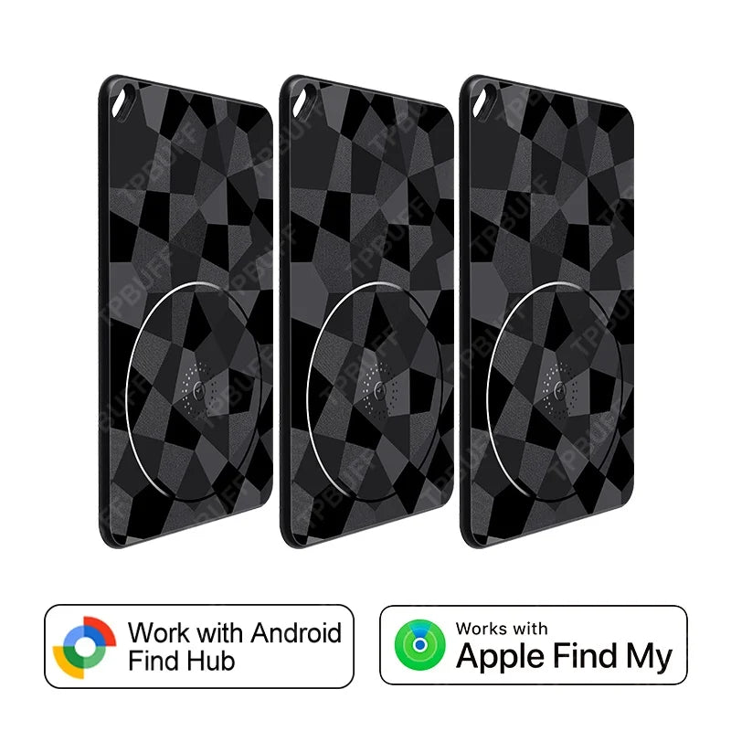 4-Pack Android Wireless Charging Tracking Location Wallet Tracker Card Waterproof GPS Locator Works with Google Find My App Tag