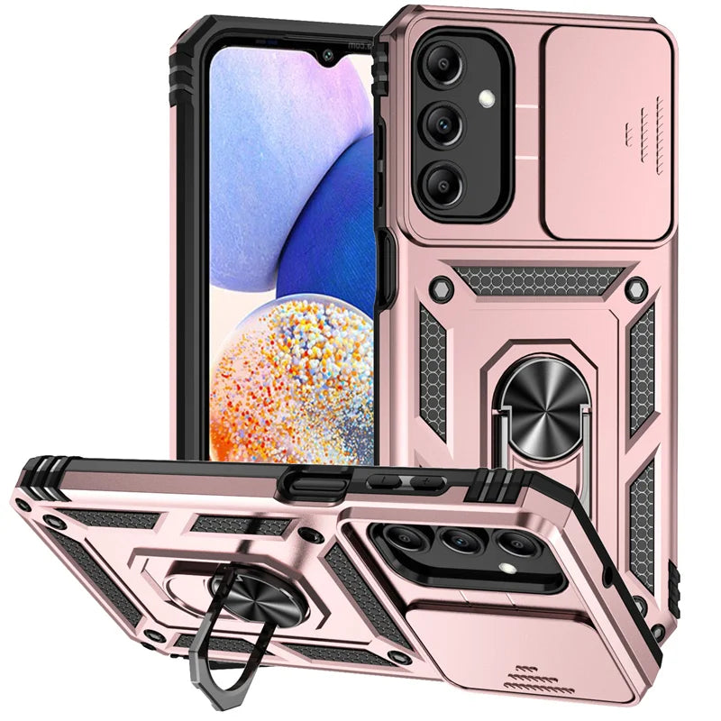 Slide Camera Lens Case For Samsung Galaxy A13 A23 A33 A53 A73 A22 A32 A52 A72 5G Armor Shockproof Coque For A04S M13 M23 M33 M53