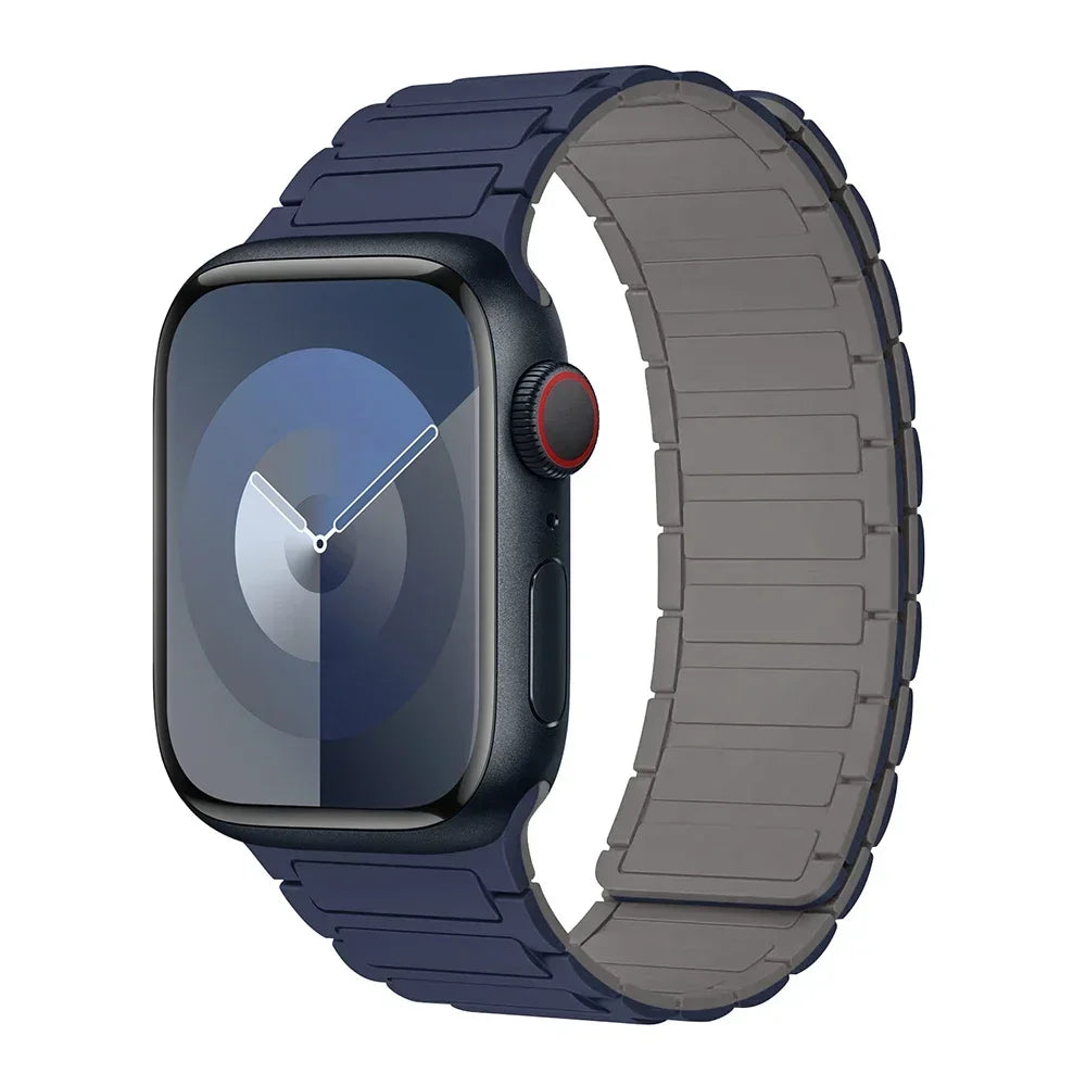 Hot Magnetic Loop For Apple Watch Bands 44 40 49 45 41 38mm Silicone Bracelet iWatch Series 11 10 9 8 7 6 5 4 3 Se Ultra 3/2 Str