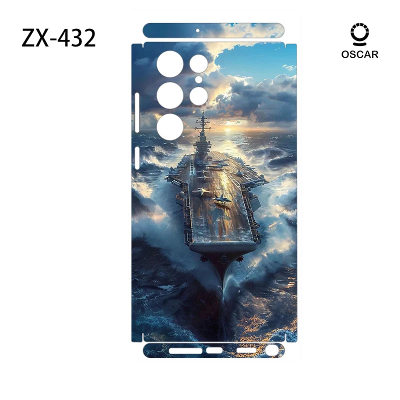 Colorful Decal Skin for Samsung Galaxy S23 S25Ultra Plus S26 S24Ultra Back Screen Protector Cover Wrap Stones Sticker