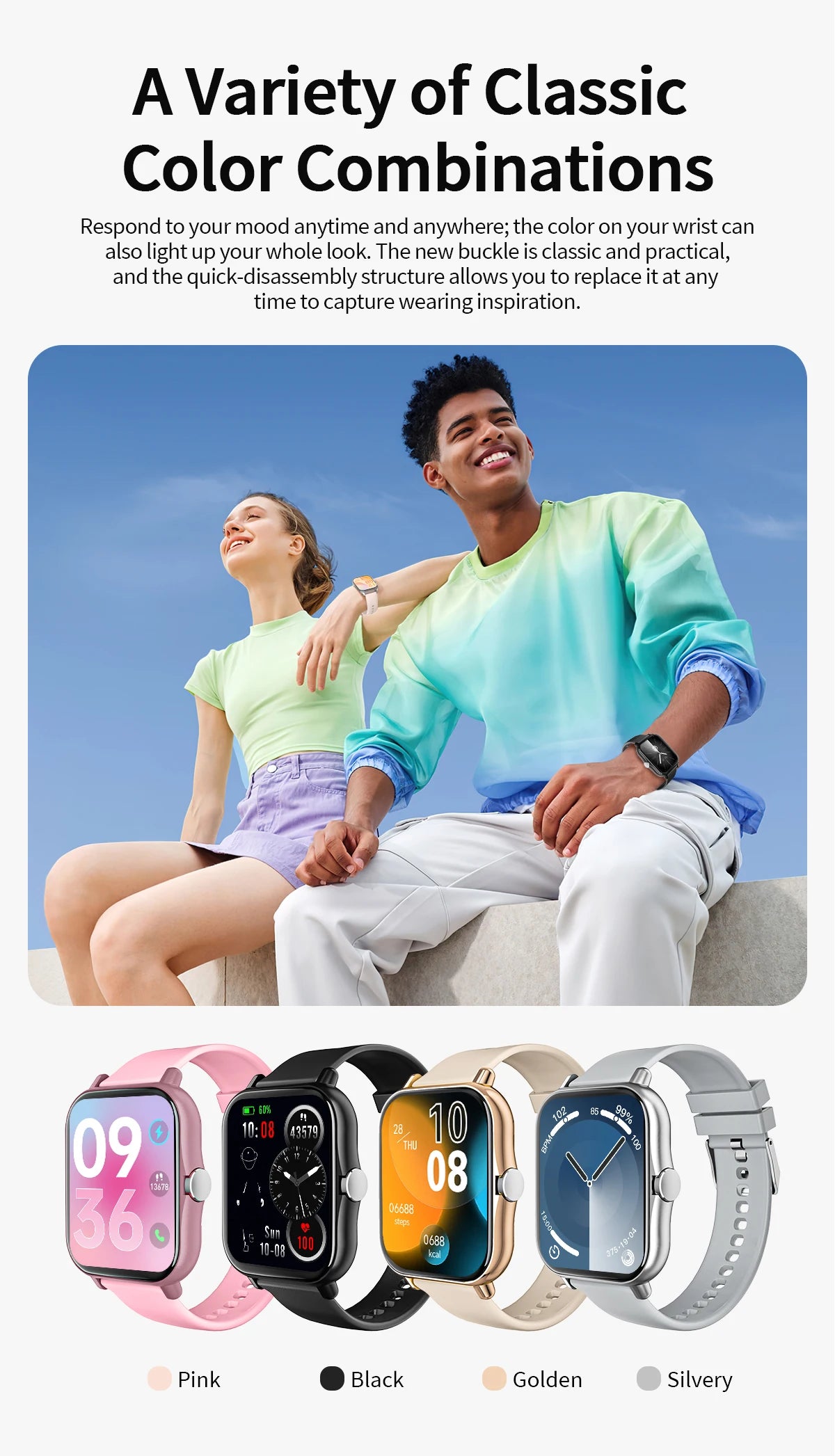 2026 New Smartwatch Bluetooth Call Fitness Tracker Heart Rate Sleep Record Outdoor Sport Watch for  Android/IOS Men Women Gift