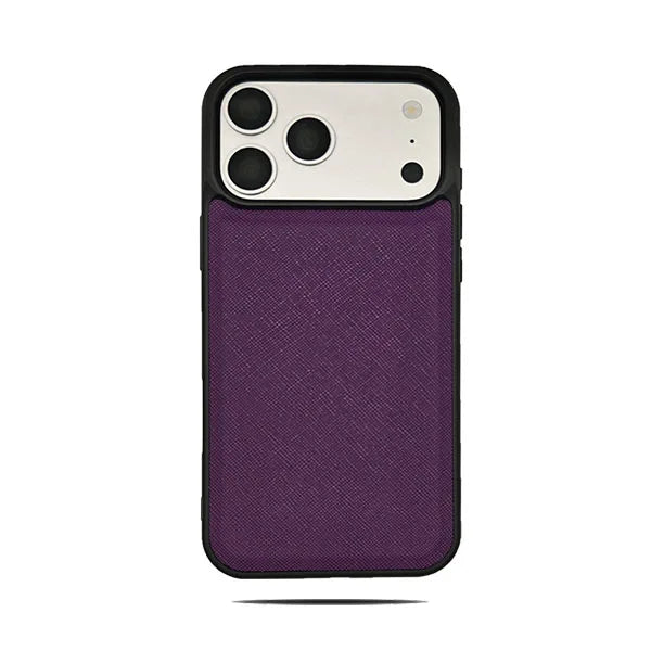 Simple Solid Color Leather Phone Cover For iPhone 17 16 15 Pro Max Business Office Style Case