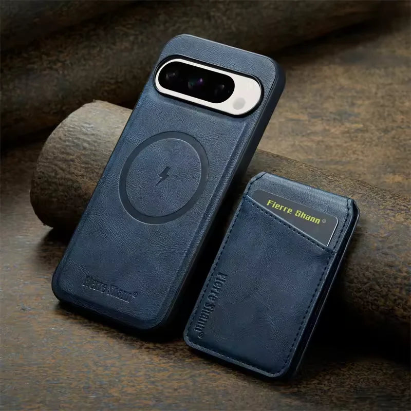 2 in 1 Magnetic Pu Leather Phone Case for Google Pixel 10 9 9Pro XL 8A 8Pro 8 7 7A 7Pro Detachable Wallet Cards Holder Cover