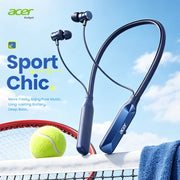 Acer Ohr811 Neck-Mounted In-Ear Wireless Headphones, Bendable Memory Neckband, Stereo Surround Sound, 20-Hour Long Battery Life, High-Definition Calls, Lightweight and Stable, Suitable for Fitness and Running