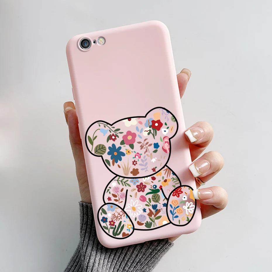 Stylish Painted Cover For iPhone 6 6S Plus Case iPhone6 6S Plus Cover Silicone Soft Phone Back Case For Apple iPhone 6 6S Coque