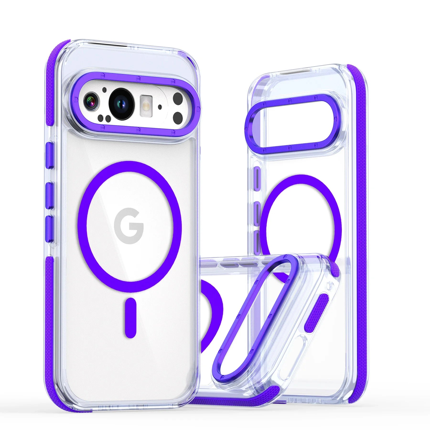 Luxury High Transparent Phone Case For Google Pixel 10 9 Pro XL 10Pro 5G For Magsafe Magnetic Wireless Charging Shockproof Cover