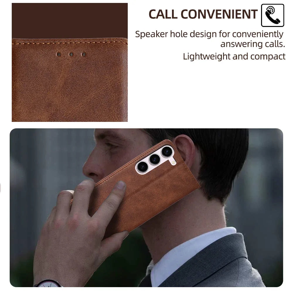 Bussiness Magnetic Wallet Phone Case for Samsung Galaxy S20 Ultra S10 S10E S9 S8 Plus Lite FE Leather Case with Card Slots Funda
